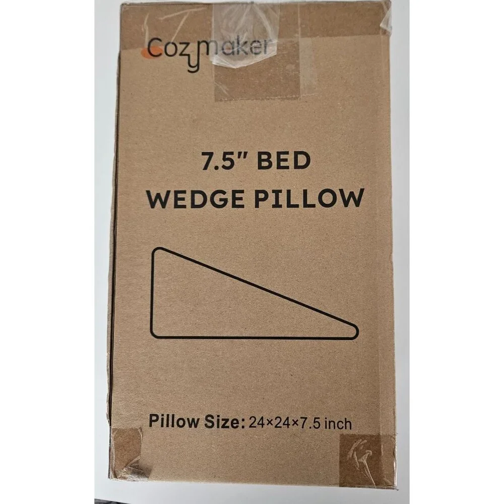 CozyMaker Memory Foam Bed Wedge Pillow 24 x 24 x 7.5